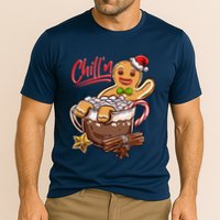 ChillN Gingerbread Cookie In Hot Cocoa Christmas Funny Performance Shirt