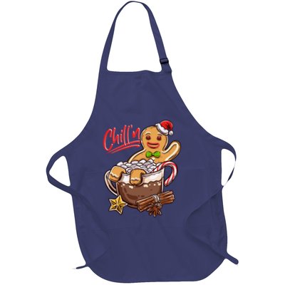 ChillN Gingerbread Cookie In Hot Cocoa Christmas Funny Apron