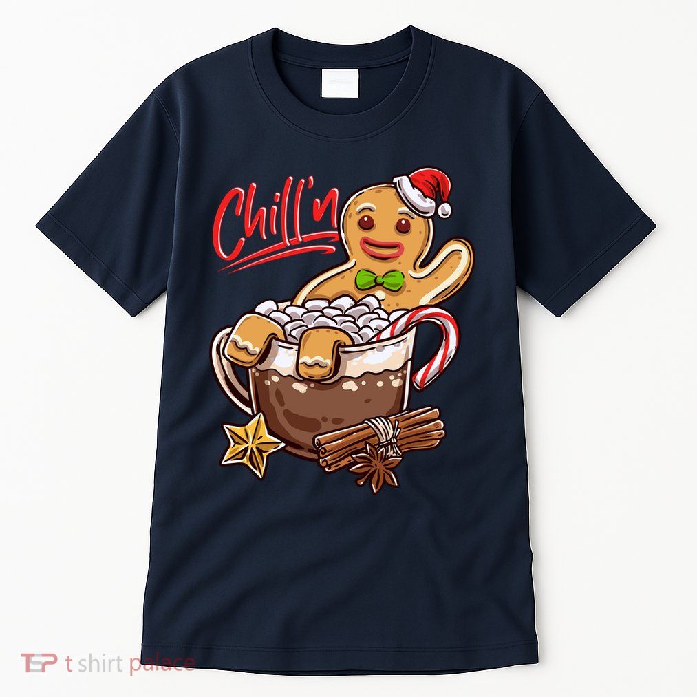 ChillN Gingerbread Cookie In Hot Cocoa Christmas Funny Tall T-Shirt