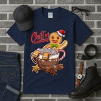 ChillN Gingerbread Cookie In Hot Cocoa Christmas Funny Tall T-Shirt