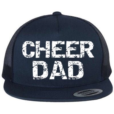 Cheerleading Gift Cheerleader Father Idea Cheer Dad Gift Flat Bill Trucker Hat