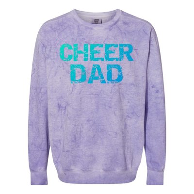 Cheerleading Gift Cheerleader Father Idea Cheer Dad Meaningful Gift Colorblast Crewneck Sweatshirt