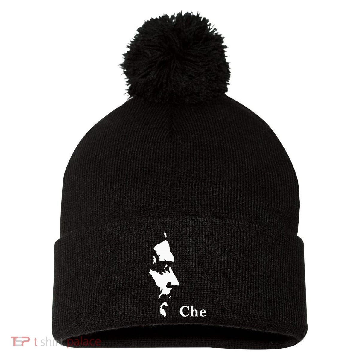 Che Guevara Cuban Guerrilla Revolution Che Pom Pom 12in Knit Beanie