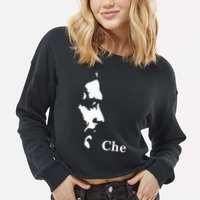 Che Guevara Cuban Guerrilla Revolution Che Cropped Pullover Crew