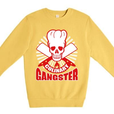 Culinary Gangster Chef Cooking Kitchen Food Master Gift Premium Crewneck Sweatshirt