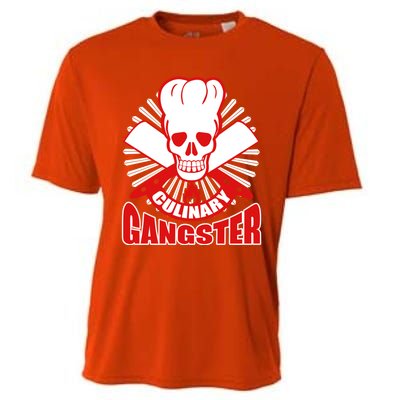 Culinary Gangster Chef Cooking Kitchen Food Master Gift Cooling Performance Crew T-Shirt