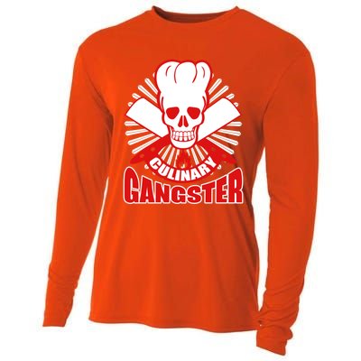 Culinary Gangster Chef Cooking Kitchen Food Master Gift Cooling Performance Long Sleeve Crew