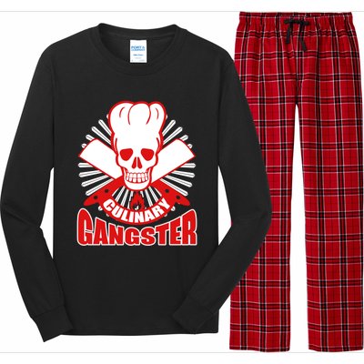 Culinary Gangster Chef Cooking Kitchen Food Master Gift Long Sleeve Pajama Set