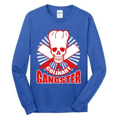 Culinary Gangster Chef Cooking Kitchen Food Master Gift Tall Long Sleeve T-Shirt