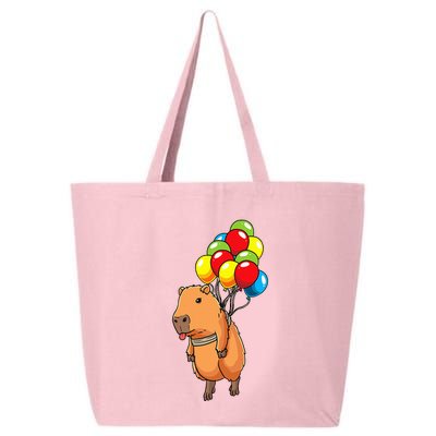 Capybara Giant Cavy Rodent With Balloons Capybara 25L Jumbo Tote