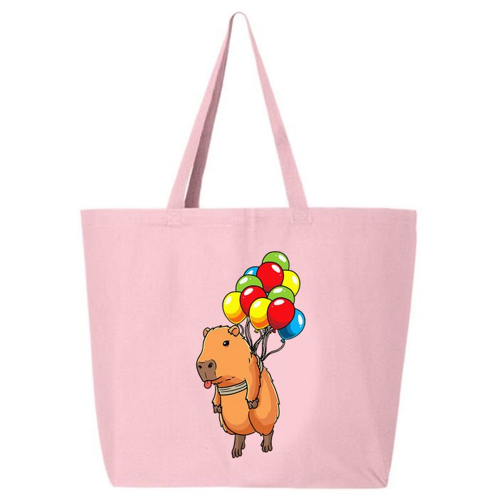 Capybara Giant Cavy Rodent With Balloons Capybara 25L Jumbo Tote