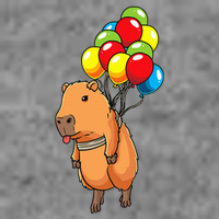 Capybara Giant Cavy Rodent With Balloons Capybara Toddler Sweatshirt