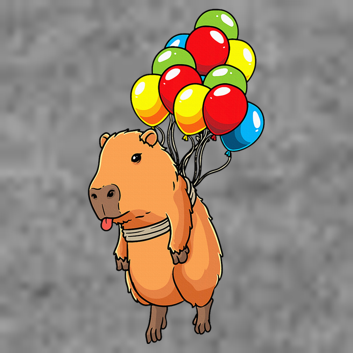Capybara Giant Cavy Rodent With Balloons Capybara Toddler Sweatshirt