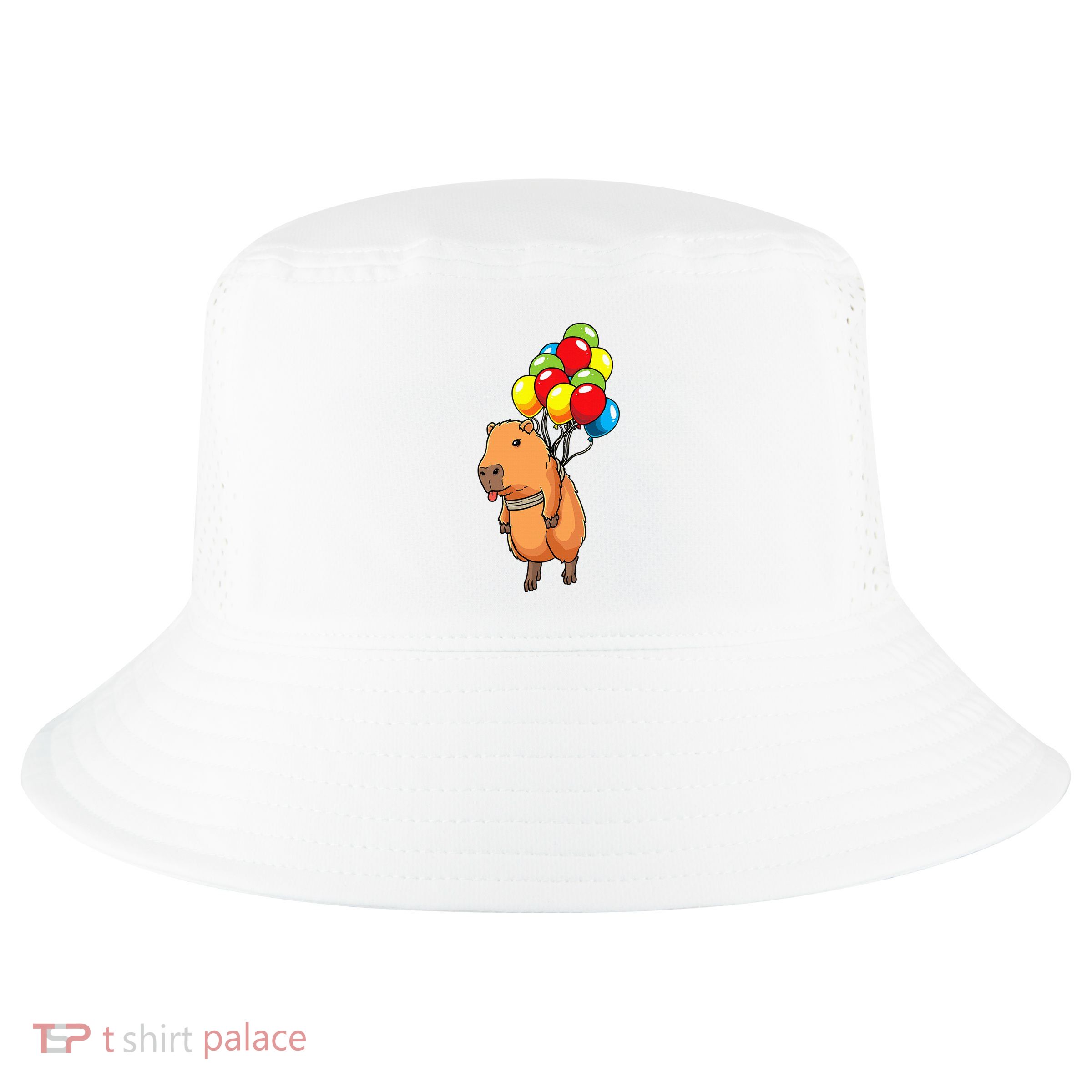 Capybara Giant Cavy Rodent With Balloons Capybara Cool Comfort Performance Bucket Hat