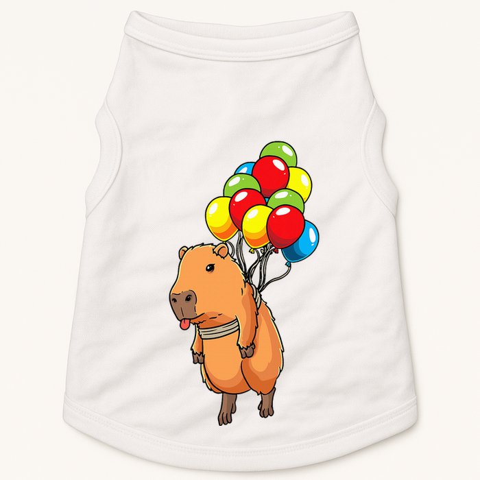 Capybara Giant Cavy Rodent With Balloons Capybara Doggie Tank