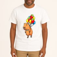 Capybara Giant Cavy Rodent With Balloons Capybara Tall T-Shirt