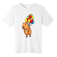 Capybara Giant Cavy Rodent With Balloons Capybara Tall Fusion ChromaSoft Performance T-Shirt