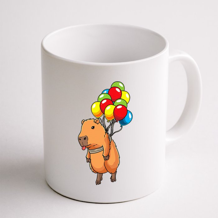Capybara Giant Cavy Rodent With Balloons Capybara Mug