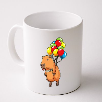 Capybara Giant Cavy Rodent With Balloons Capybara Mug