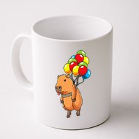 Capybara Giant Cavy Rodent With Balloons Capybara Mug