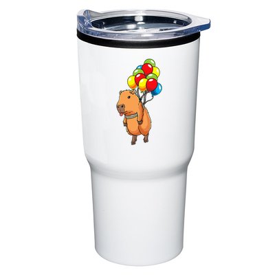 Capybara Giant Cavy Rodent With Balloons Capybara Tumbler