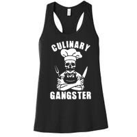 Culinary Gangster Cool Cooking Guru Women's Racerback Tank