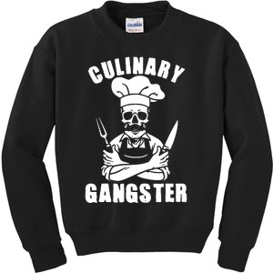 Culinary Gangster Cool Cooking Guru Kids Sweatshirt