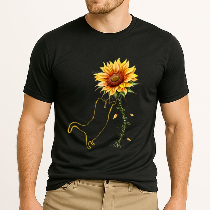 Cat Graphic Cat Sunflower Cat Sunshine Cat Lover Cooling Performance Crew T-Shirt
