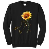 Cat Graphic Cat Sunflower Cat Sunshine Cat Lover Sweatshirt