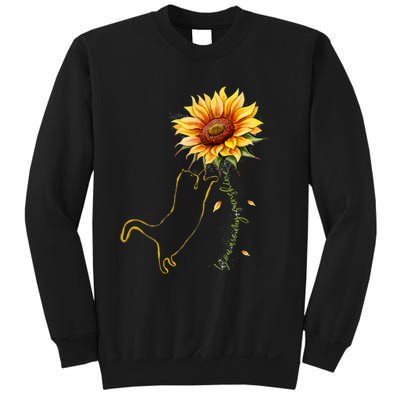 Cat Graphic Cat Sunflower Cat Sunshine Cat Lover Sweatshirt