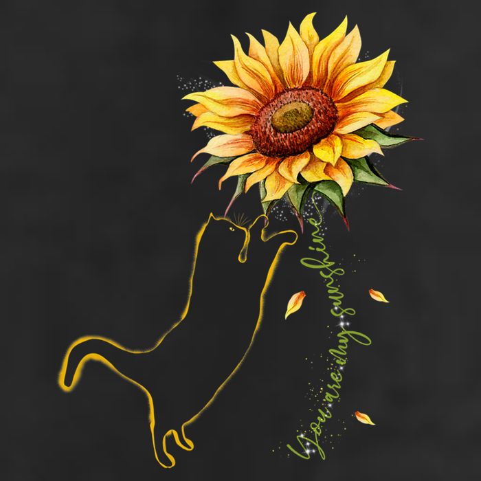 Cat Graphic Cat Sunflower Cat Sunshine Cat Lover Adult Drive Performance Visor