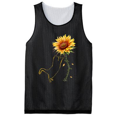 Cat Graphic Cat Sunflower Cat Sunshine Cat Lover Mesh Reversible Basketball Jersey Tank