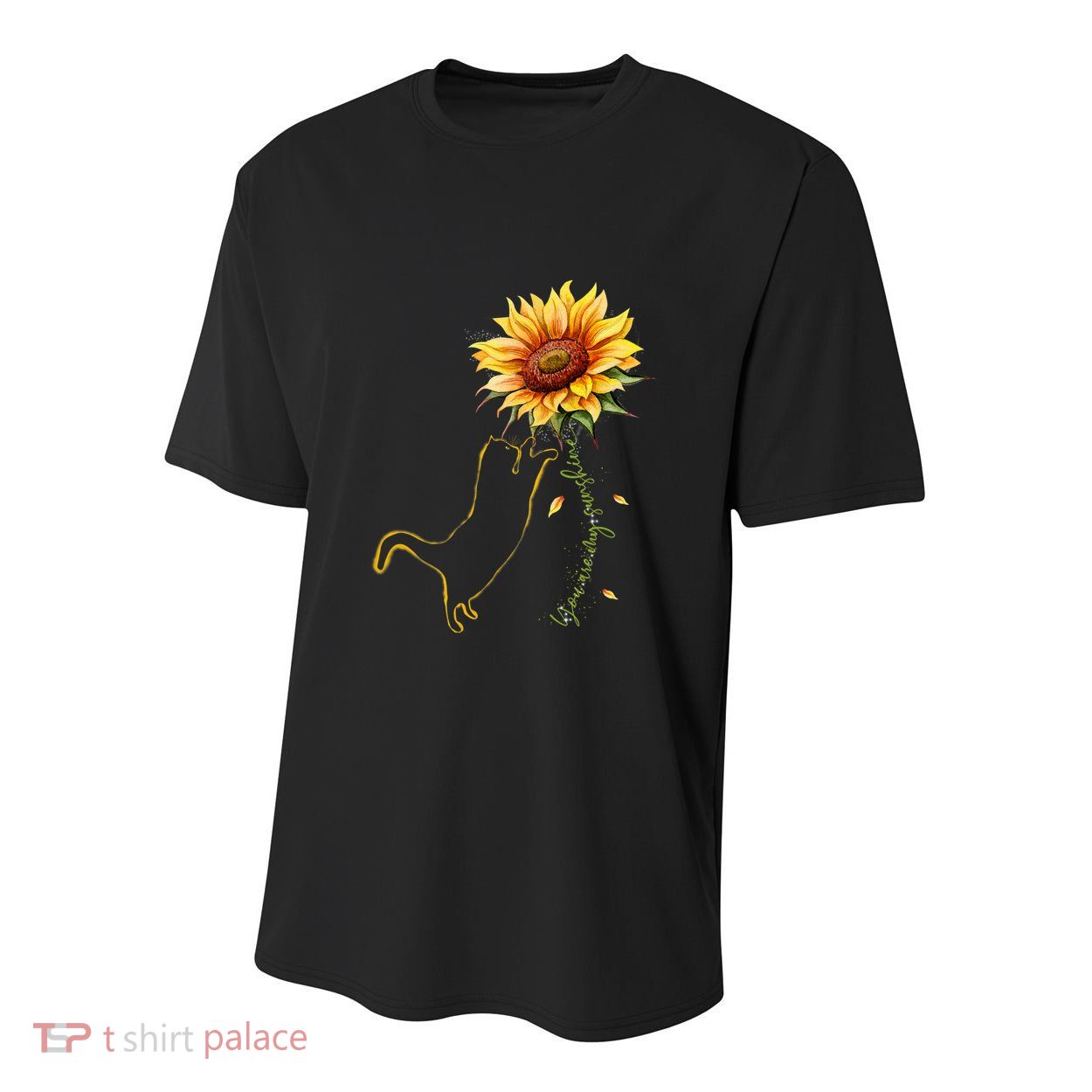 Cat Graphic Cat Sunflower Cat Sunshine Cat Lover Youth Performance Sprint T-Shirt