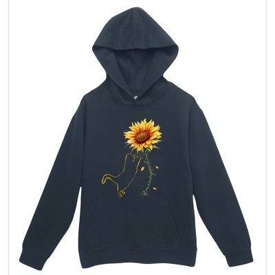 Cat Graphic Cat Sunflower Cat Sunshine Cat Lover Urban Pullover Hoodie