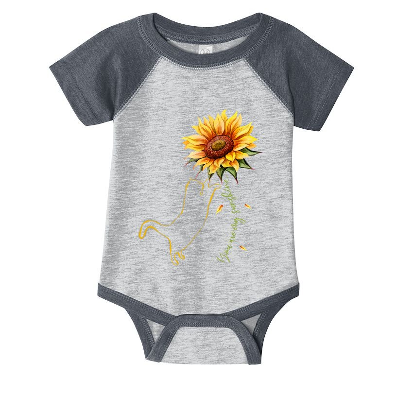 Cat Graphic Cat Sunflower Cat Sunshine Cat Lover Infant Baby Jersey Bodysuit