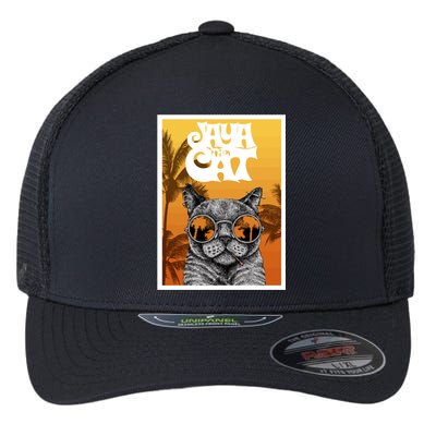 Cats Glasses Flexfit Unipanel Trucker Cap