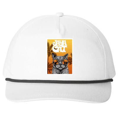 Cats Glasses Snapback Five-Panel Rope Hat