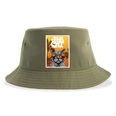 Cats Glasses Sustainable Bucket Hat