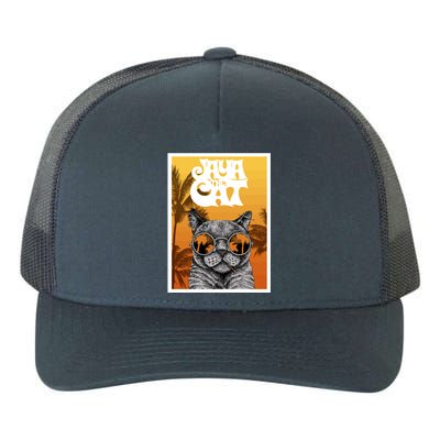 Cats Glasses Yupoong Adult 5-Panel Trucker Hat