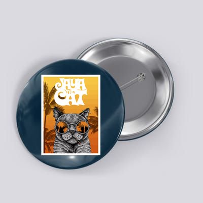 Cats Glasses Button