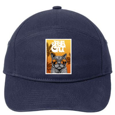 Cats Glasses 7-Panel Snapback Hat