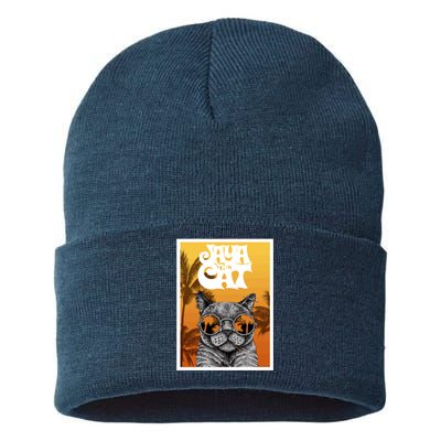 Cats Glasses Sustainable Knit Beanie