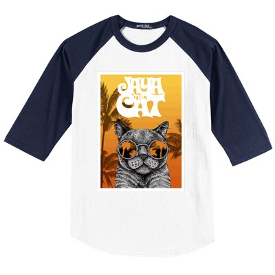 Cats Glasses Baseball Sleeve Shirt