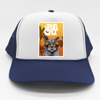 Cats Glasses Trucker Hat