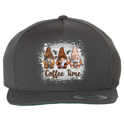 Cute Gnomes Coffee Time Caffeine Wool Snapback Cap