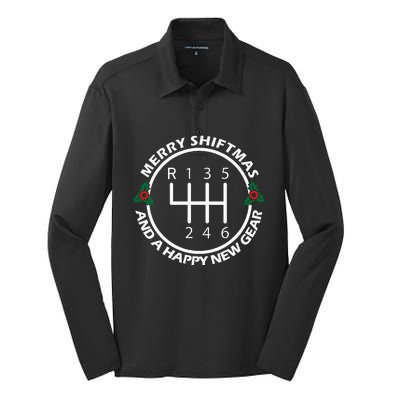 Car Guy Christmas Funny Auto Racing Mechanic Manual Carguy Silk Touch Performance Long Sleeve Polo