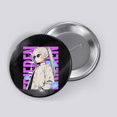 Cool Graphic Chill Day With Frieren Button