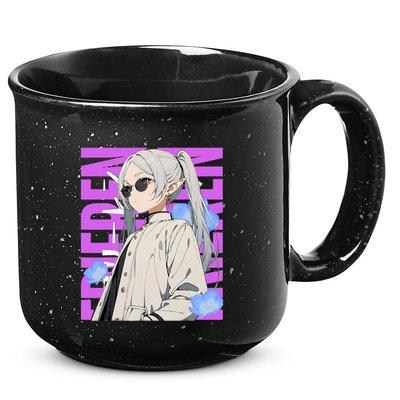 Cool Graphic Chill Day With Frieren 15oz Campfire Ceramic Mug