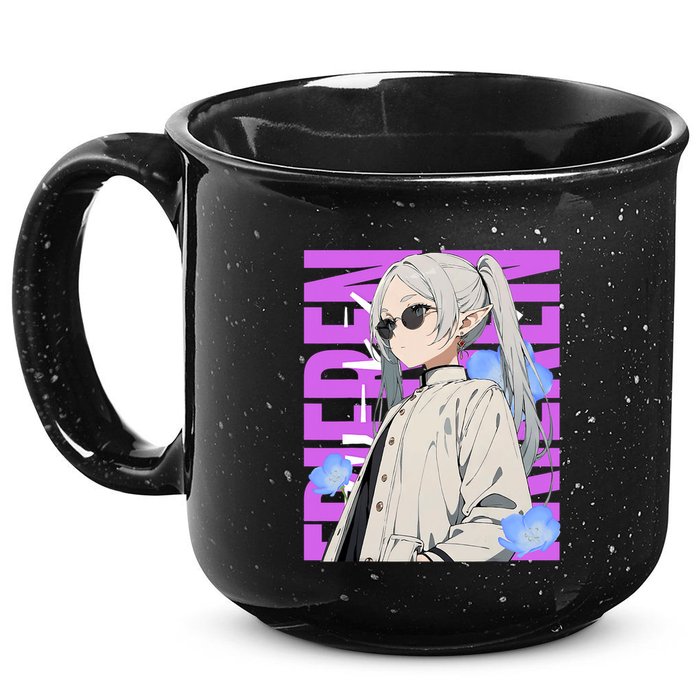Cool Graphic Chill Day With Frieren 15oz Campfire Ceramic Mug