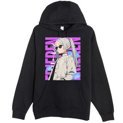 Cool Graphic Chill Day With Frieren Premium Pullover Hoodie